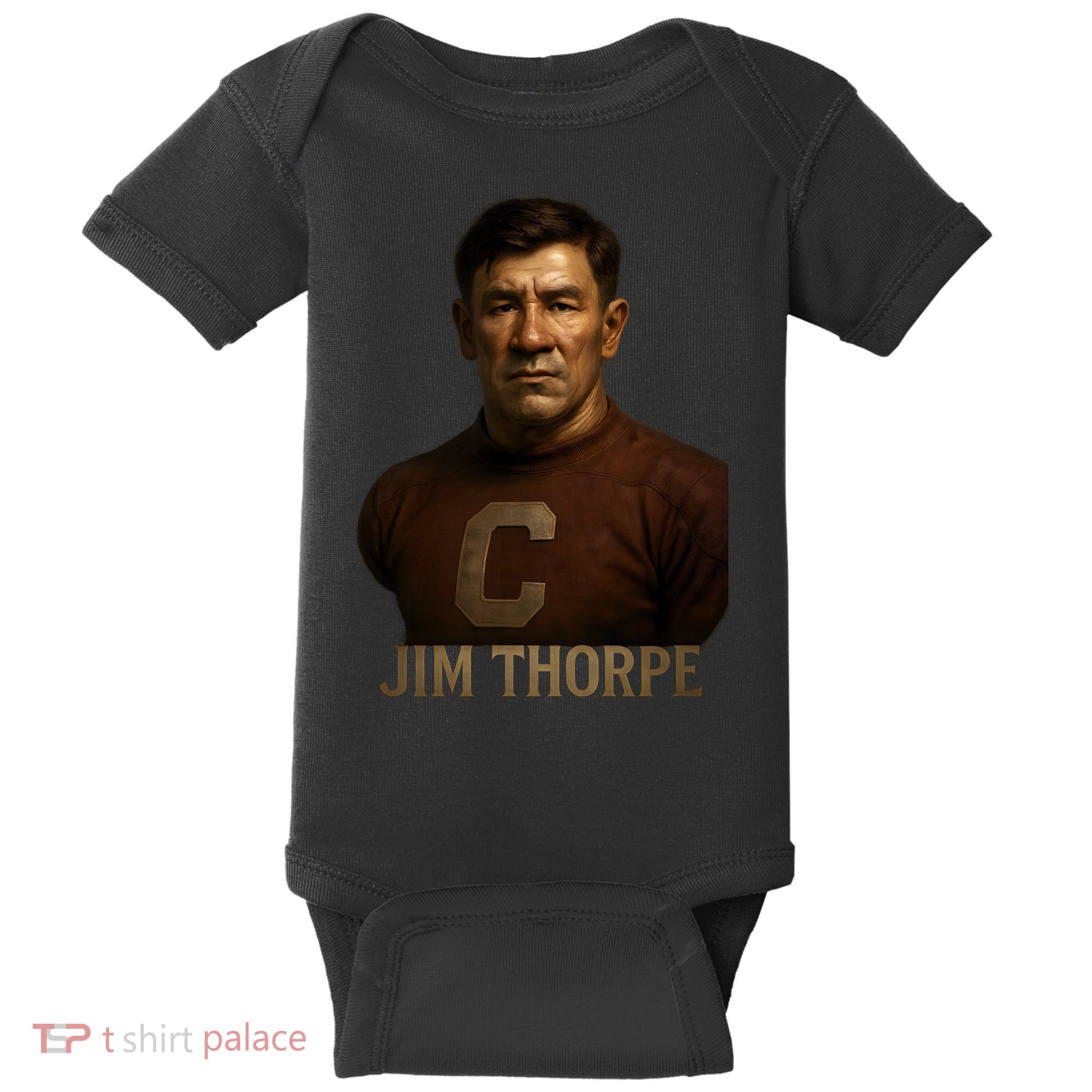 Jim Thorpe Hyper Realistic Digital Art Baby Bodysuit