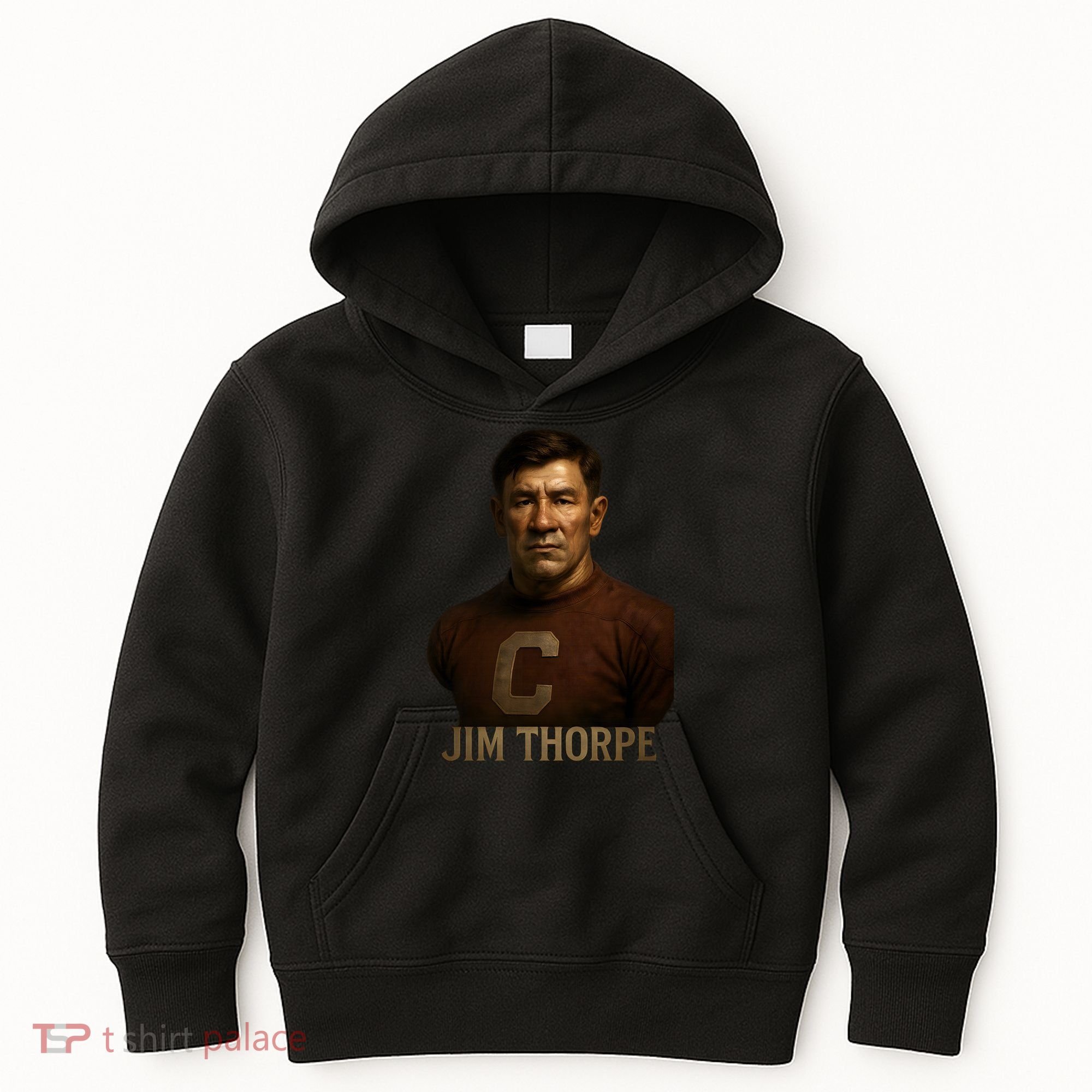 Jim Thorpe Hyper Realistic Digital Art Kids Hoodie
