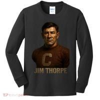 Jim Thorpe Hyper Realistic Digital Art Kids Long Sleeve Shirt thumb 0