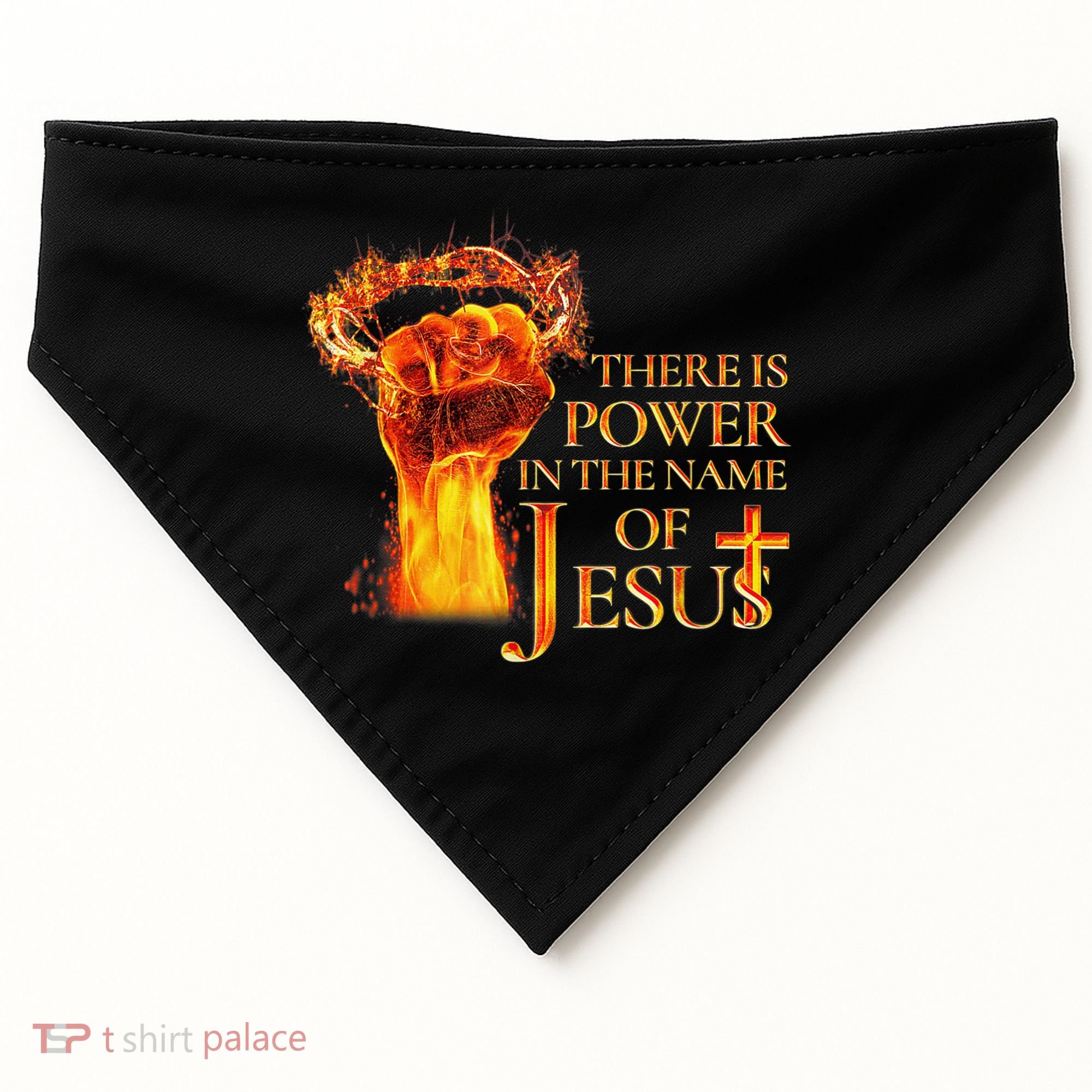 Jesus There Is Power In The Name Of Jesust USA-Made Doggie Bandana