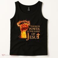 Jesus There Is Power In The Name Of Jesust Tank Top thumb 2