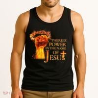 Jesus There Is Power In The Name Of Jesust Tank Top thumb 3
