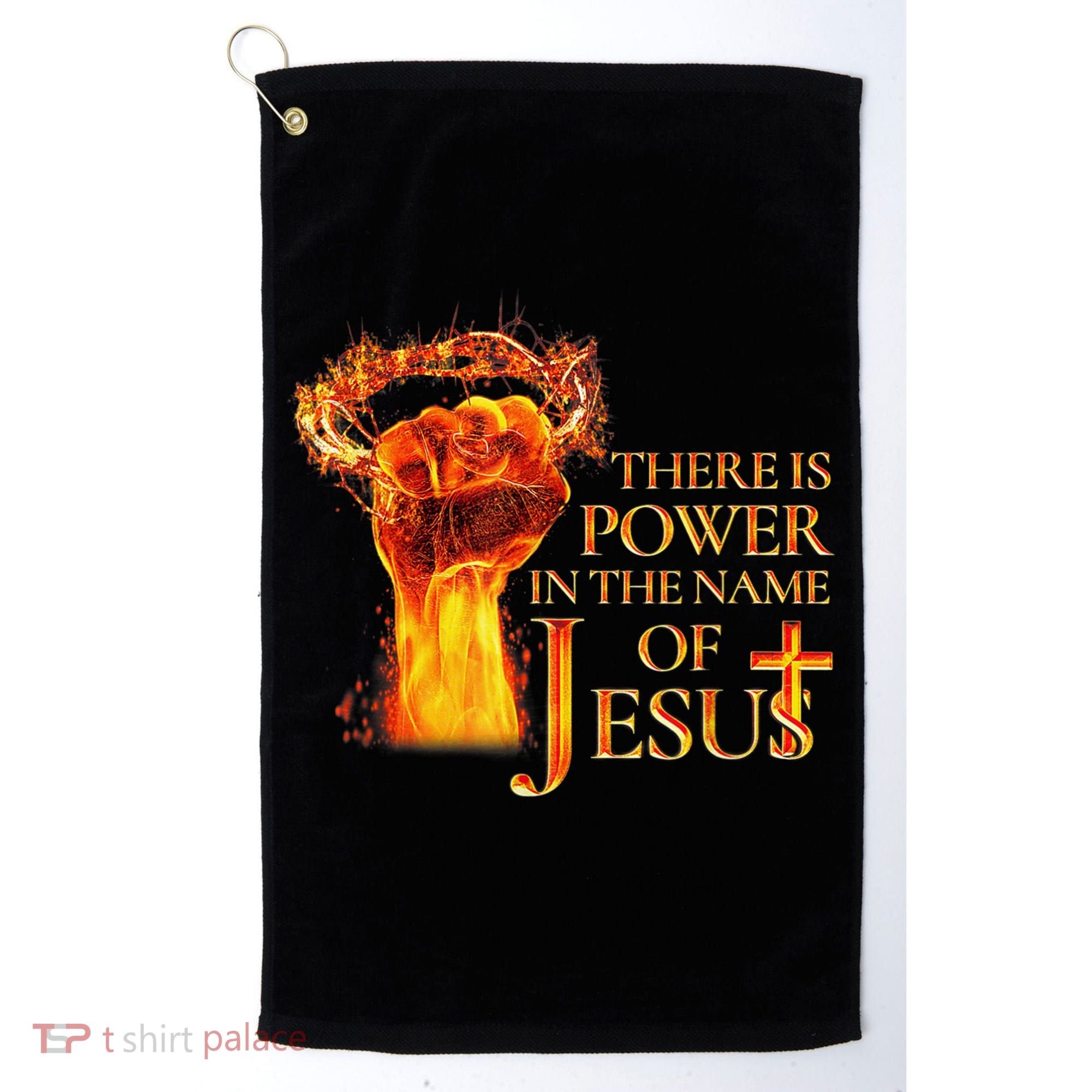 Jesus There Is Power In The Name Of Jesust Golf Towel