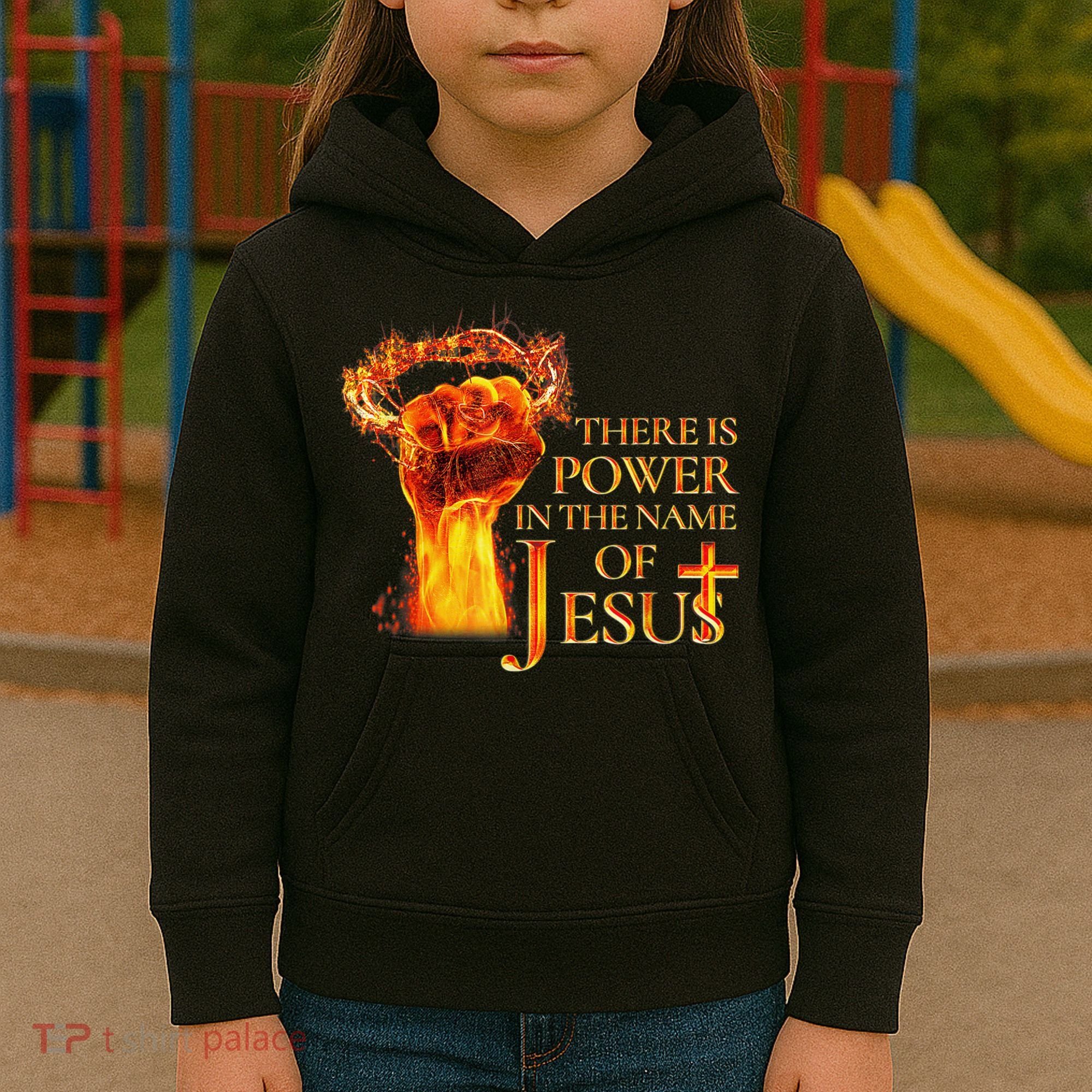 Jesus There Is Power In The Name Of Jesust Kids Hoodie