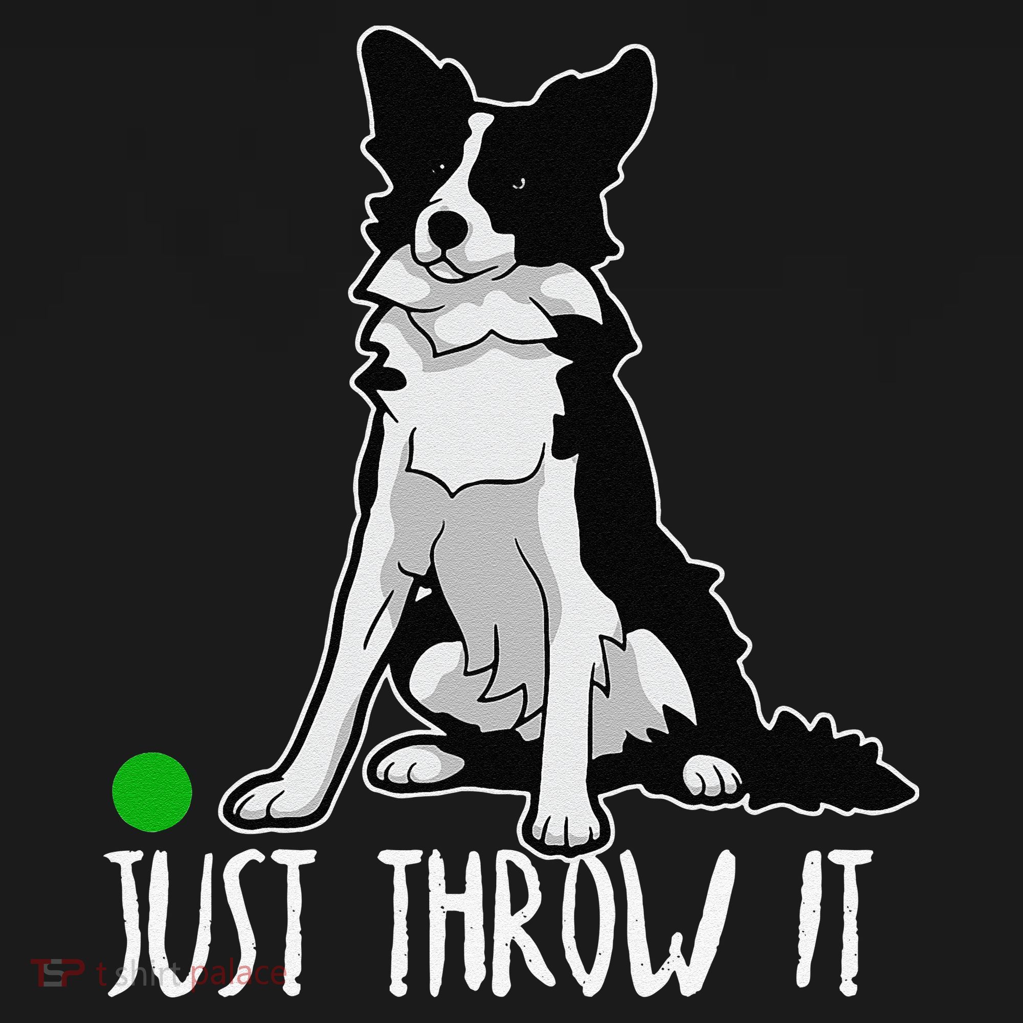 Just Throw It Funny Border Collie Dog Lover Apron