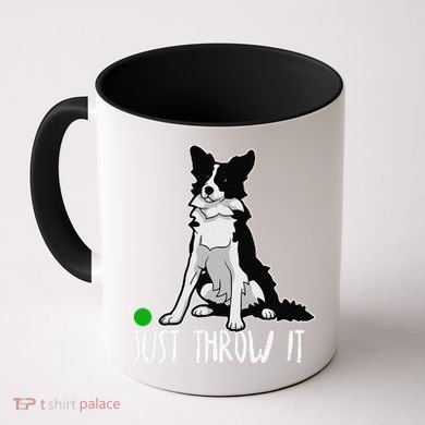 Just Throw It Funny Border Collie Dog Lover Coffee Mug