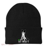 Just Throw It Funny Border Collie Dog Lover Beanie thumb 0