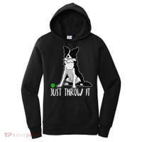 Just Throw It Funny Border Collie Dog Lover Women's Hoodie thumb 0