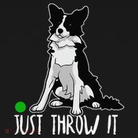 Just Throw It Funny Border Collie Dog Lover Visor thumb 3