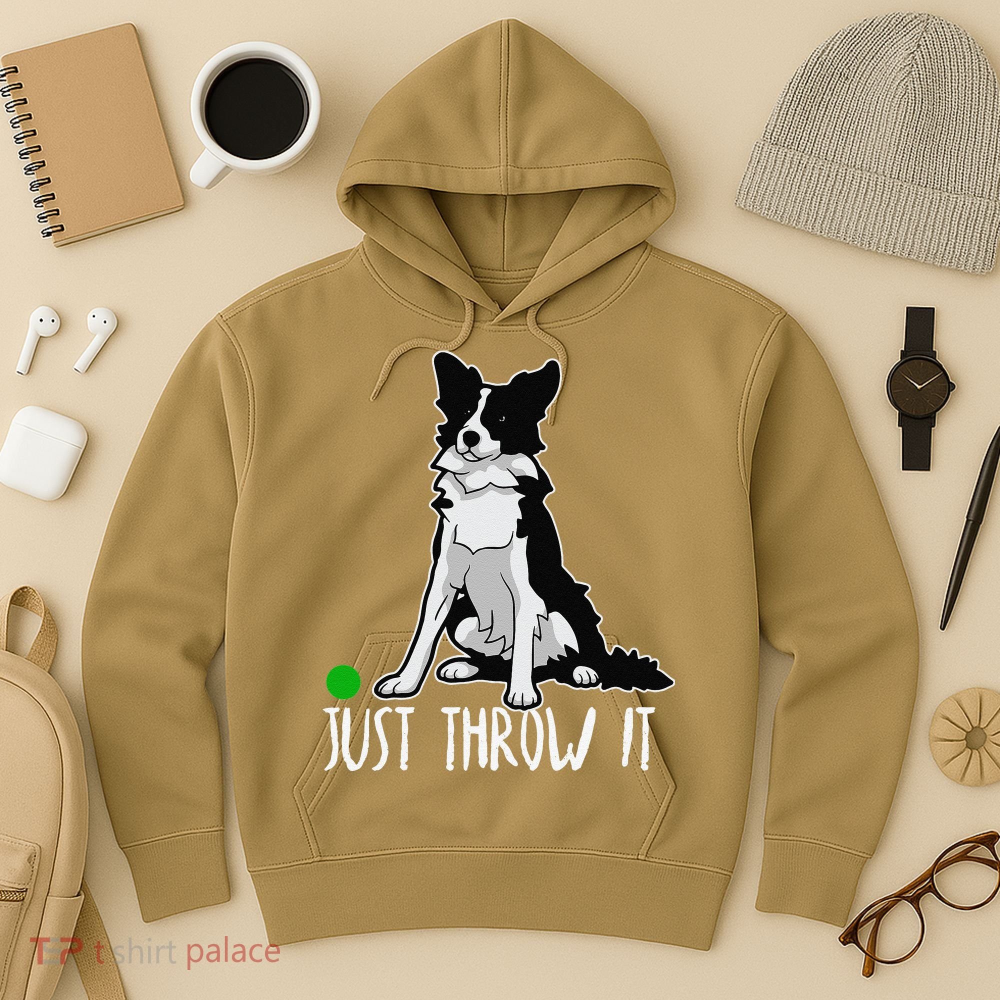 Just Throw It Funny Border Collie Dog Lover Hoodie