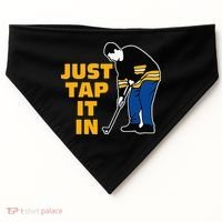 Just Tap It In Golf Lovers USA-Made Doggie Bandana thumb 0