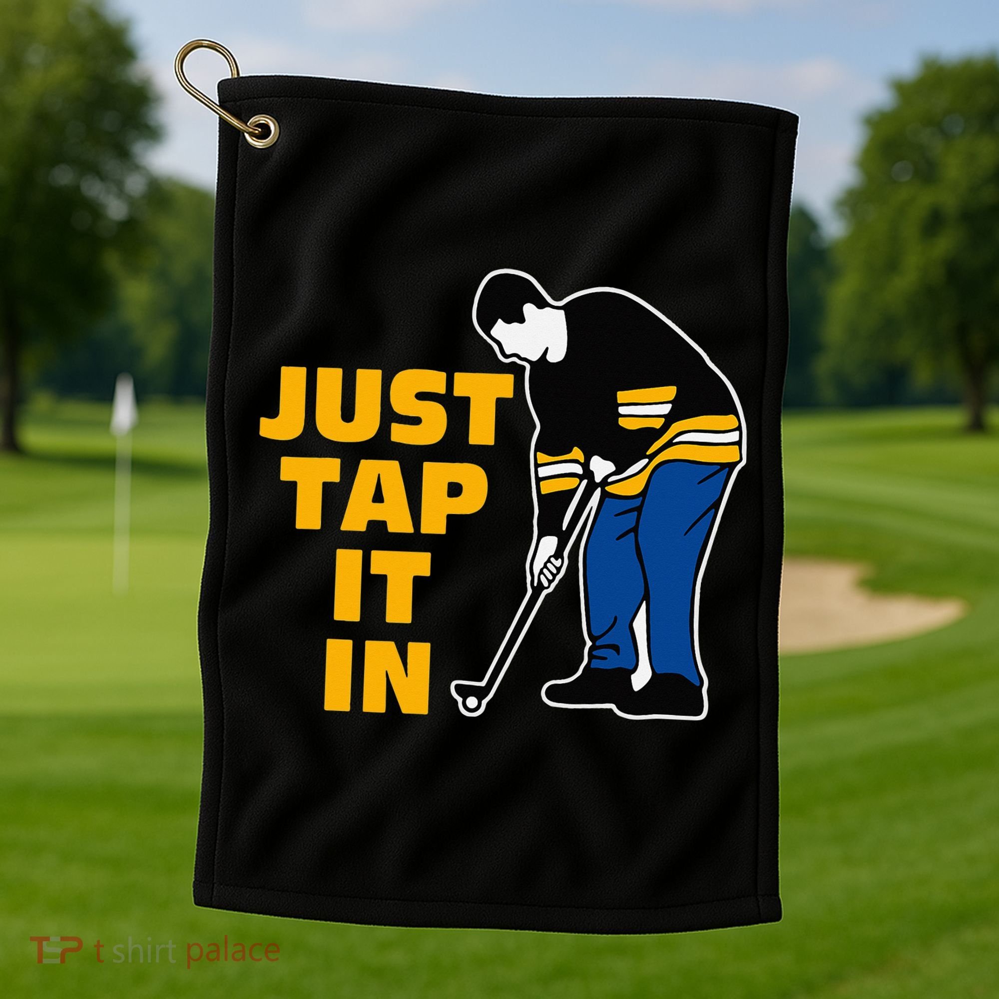 Just Tap It In Golf Lovers Golf Towel