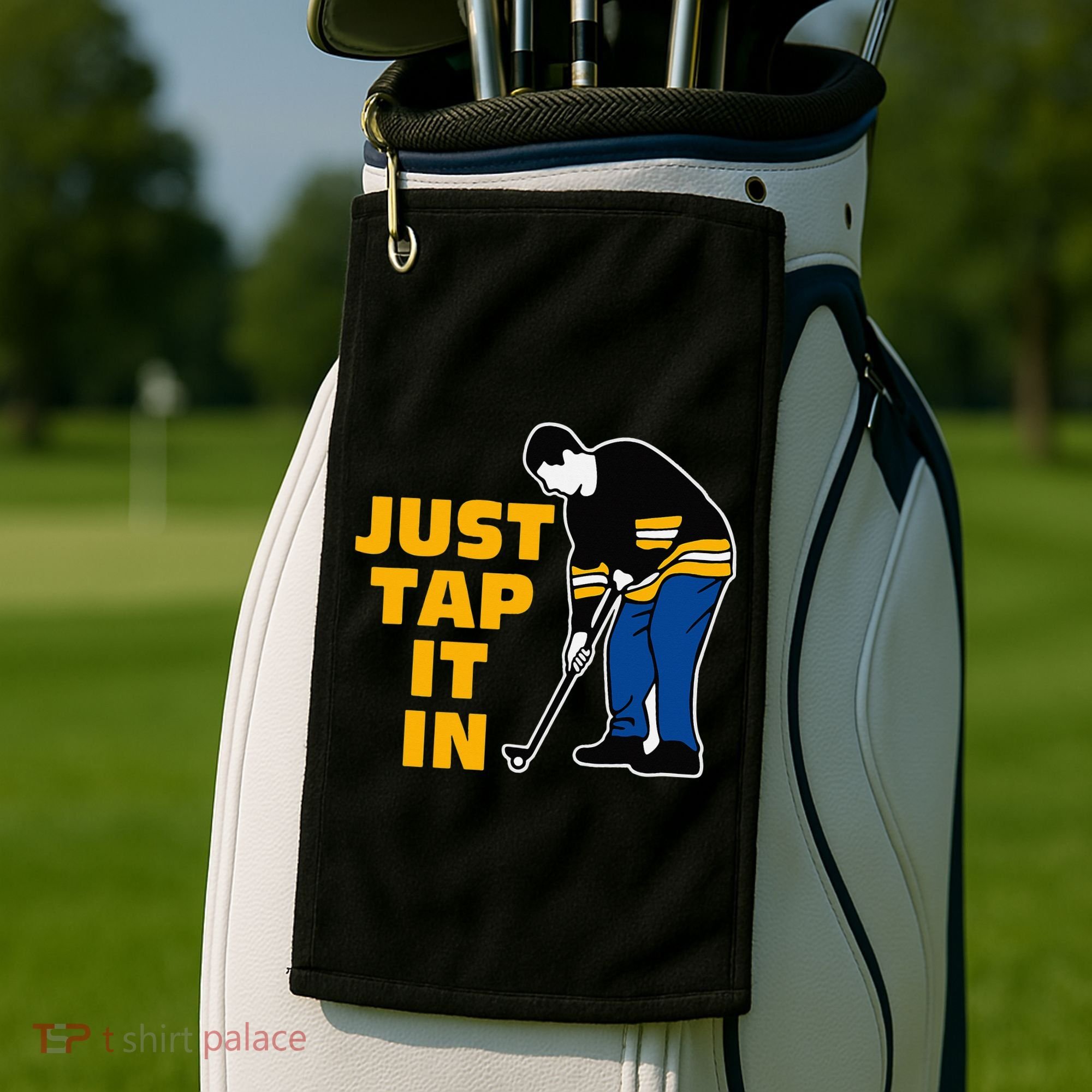 Just Tap It In Golf Lovers Golf Towel