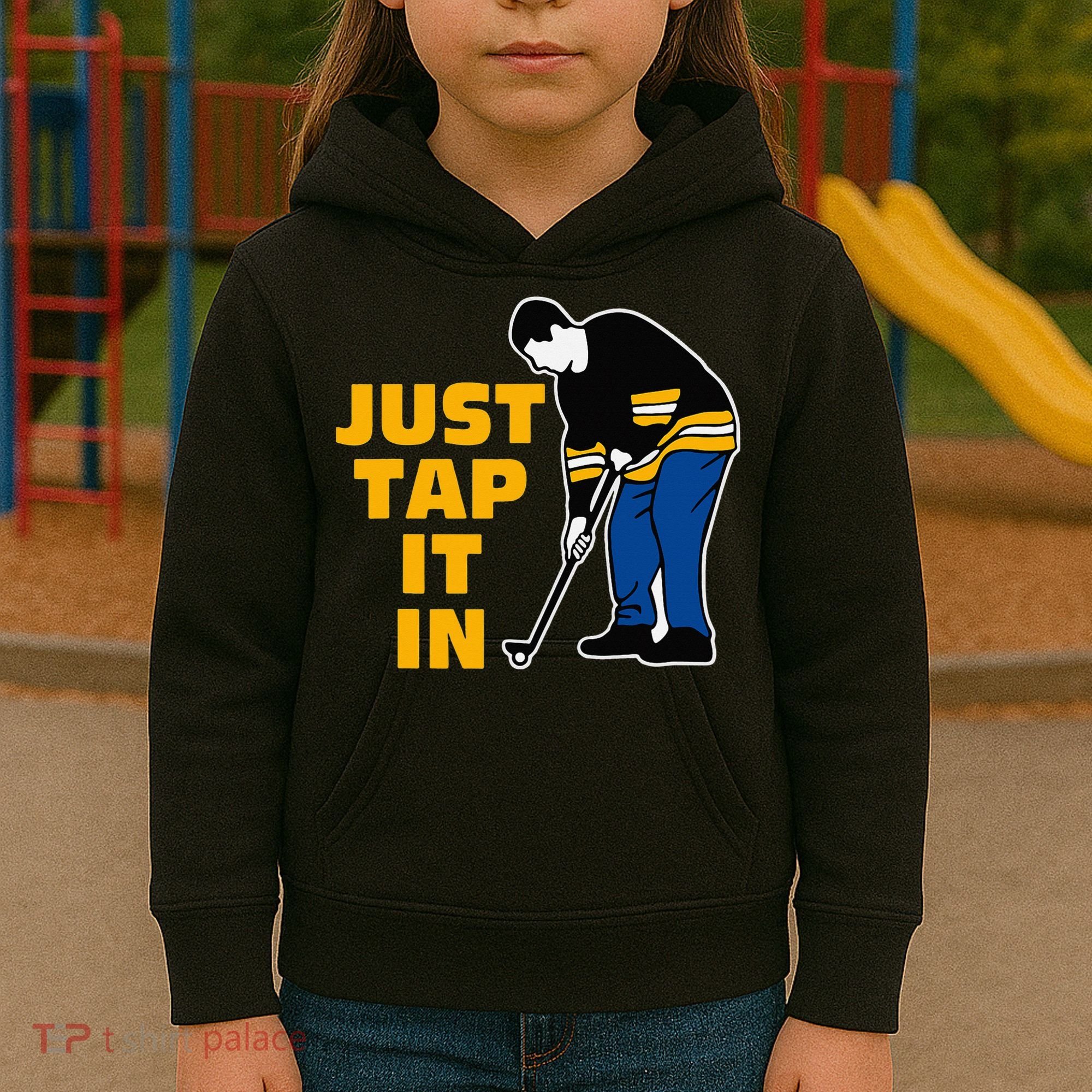 Just Tap It In Golf Lovers Kids Hoodie