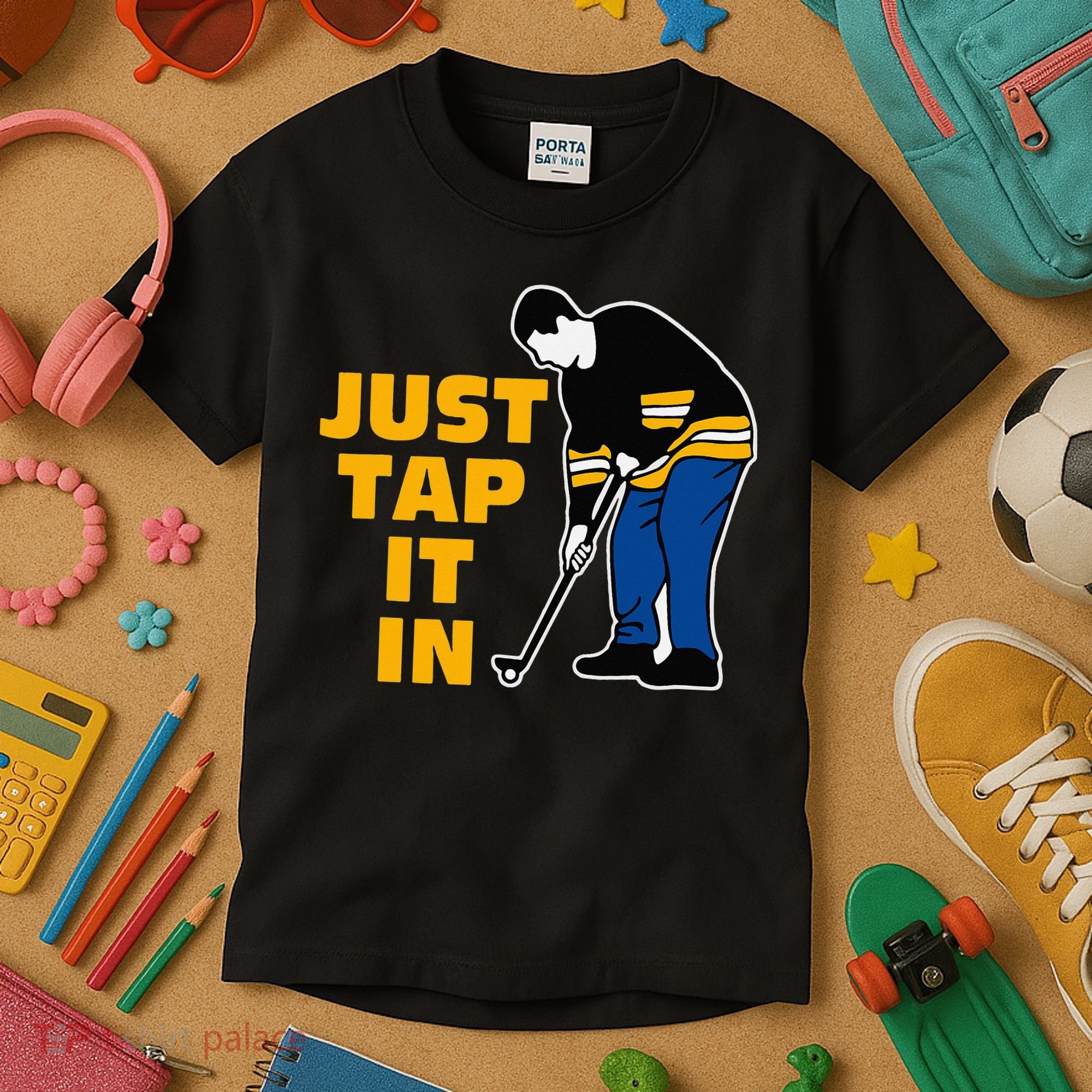 Just Tap It In Golf Lovers Kids T-Shirt