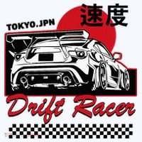 Jdm Tokyo Japan Drift Race Car Tuning Retro Vintage Graphic Polo thumb 3