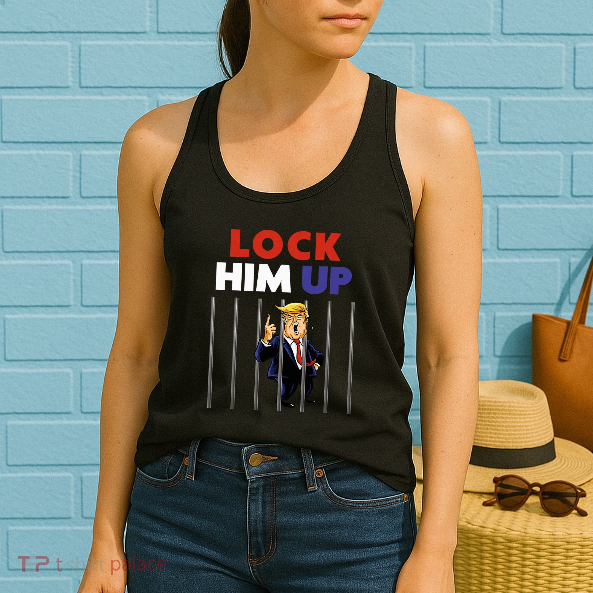 Jail Trump Lock Him Up Anti Trump Women's Tank Top