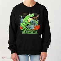 Japanese Toadzilla Monster Frog Attack Women's Sweatshirt thumb 0