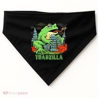 Japanese Toadzilla Monster Frog Attack USA-Made Doggie Bandana thumb 0