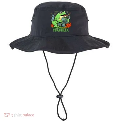 Japanese Toadzilla Monster Frog Attack Bucket Hat