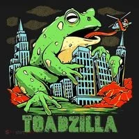 Japanese Toadzilla Monster Frog Attack Bucket Hat thumb 4