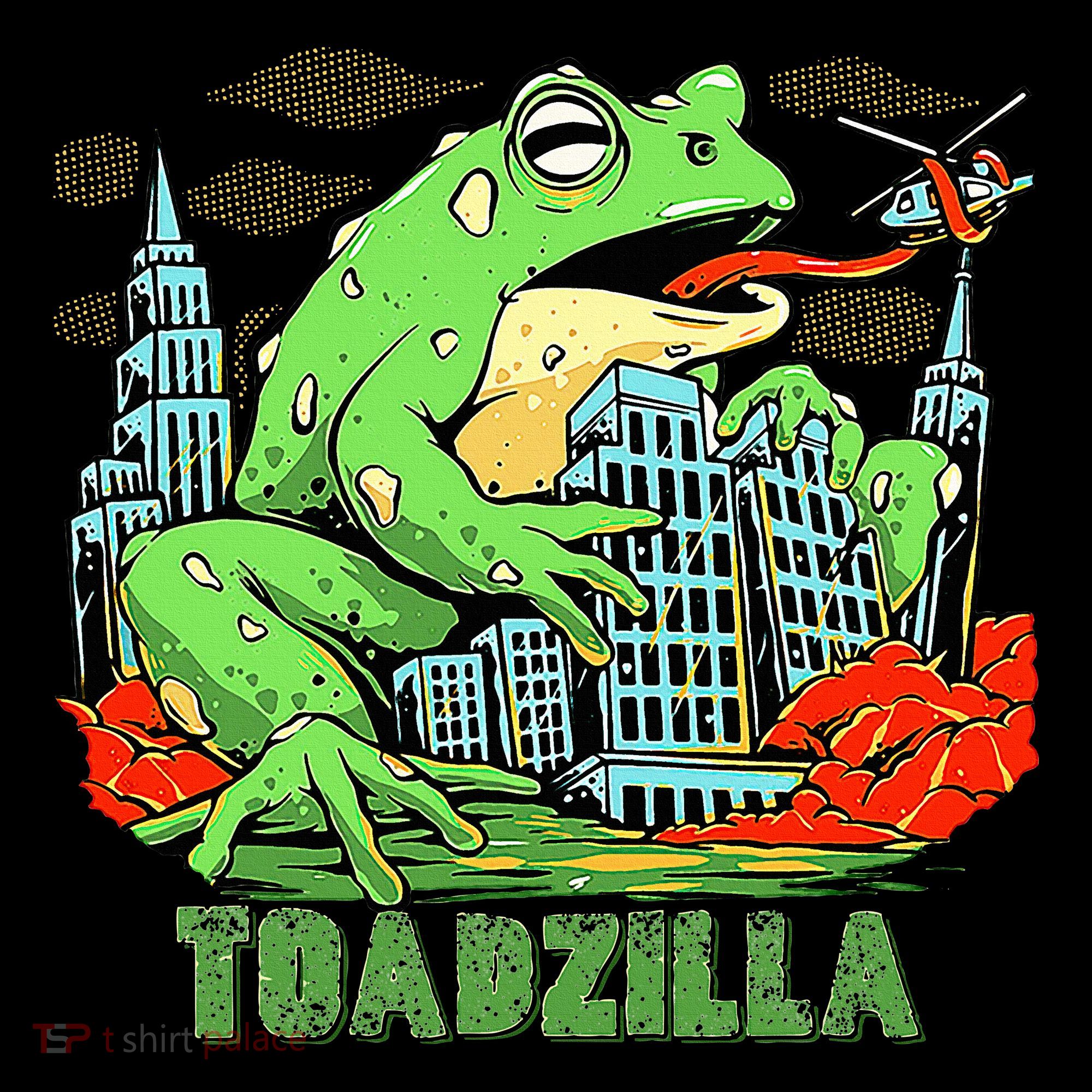 Japanese Toadzilla Monster Frog Attack Pajama Set