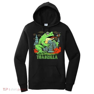 Japanese Toadzilla Monster Frog Attack Women's Hoodie