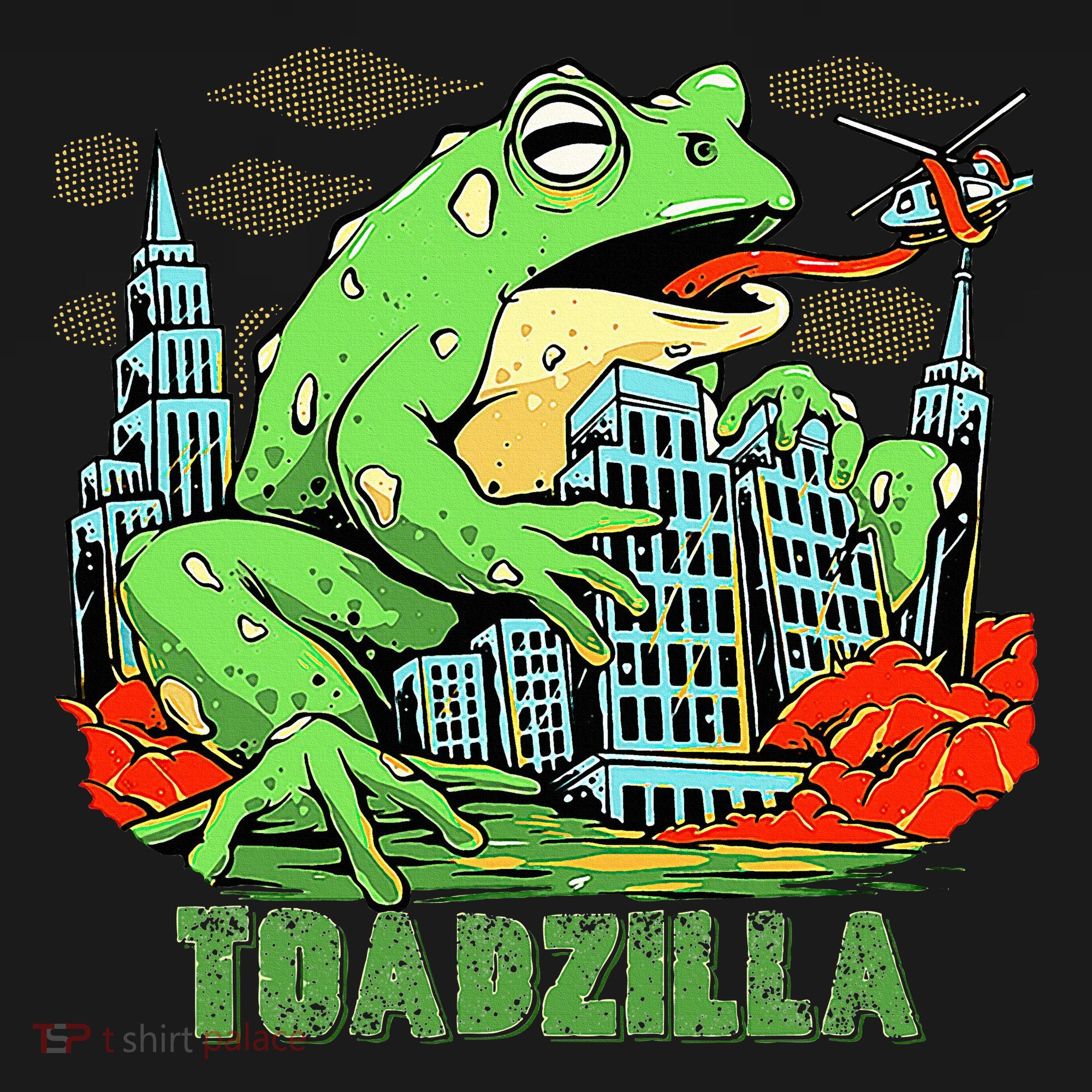 Japanese Toadzilla Monster Frog Attack Ornament