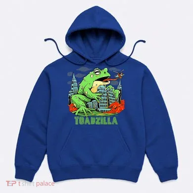 Japanese Toadzilla Monster Frog Attack Hoodie