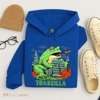 Japanese Toadzilla Monster Frog Attack Hoodie thumb 4