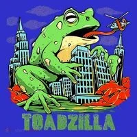 Japanese Toadzilla Monster Frog Attack Long Sleeve Shirt thumb 2