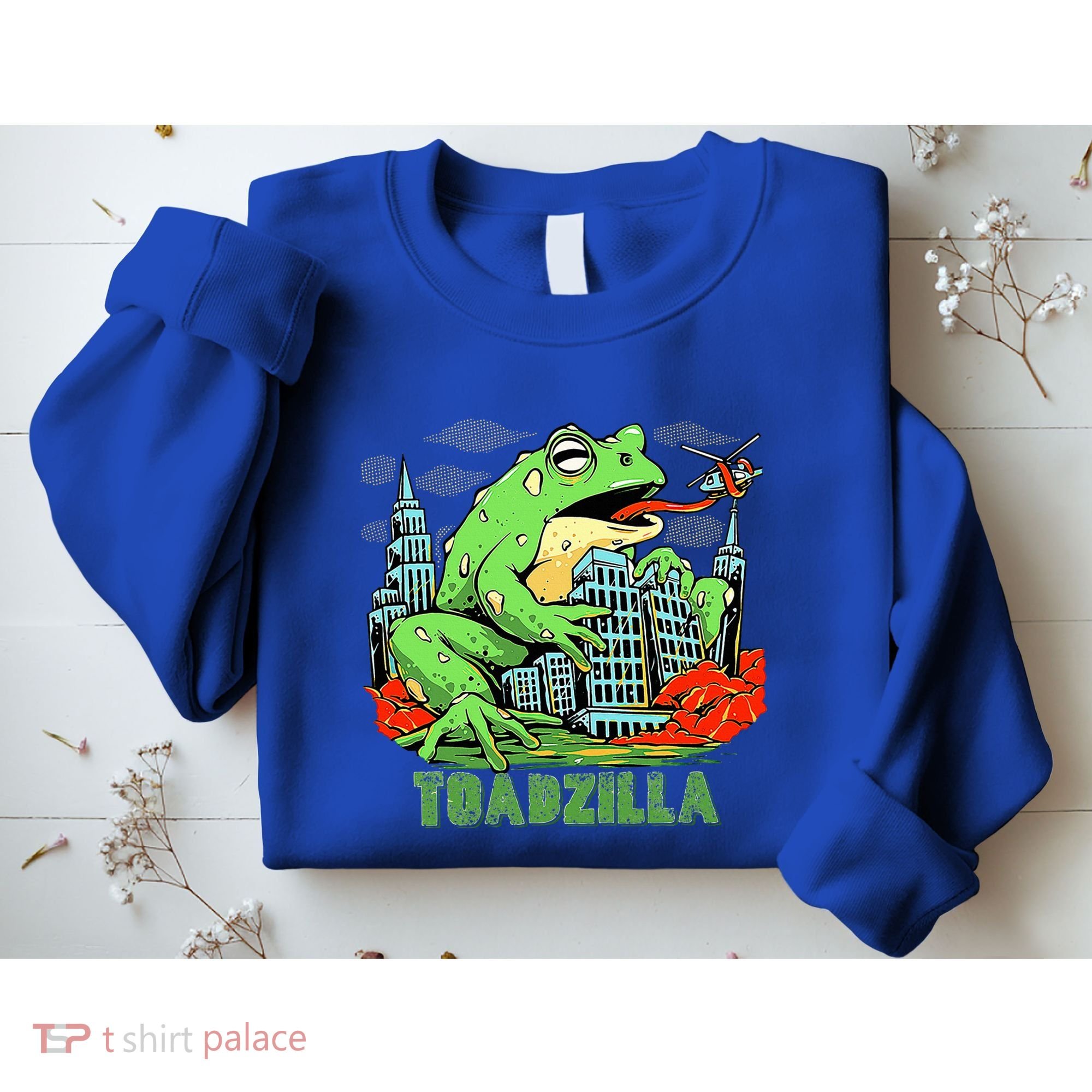 Japanese Toadzilla Monster Frog Attack Sweatshirt