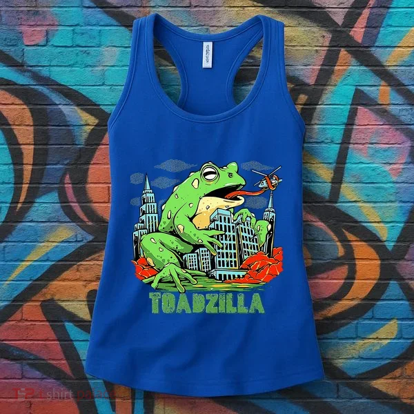 Japanese Toadzilla Monster Frog Attack Women's Tank Top