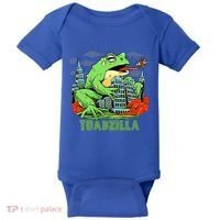 Japanese Toadzilla Monster Frog Attack Baby Bodysuit thumb 0