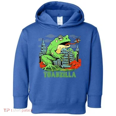 Japanese Toadzilla Monster Frog Attack Toddler Hoodie