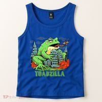 Japanese Toadzilla Monster Frog Attack Tank Top thumb 2