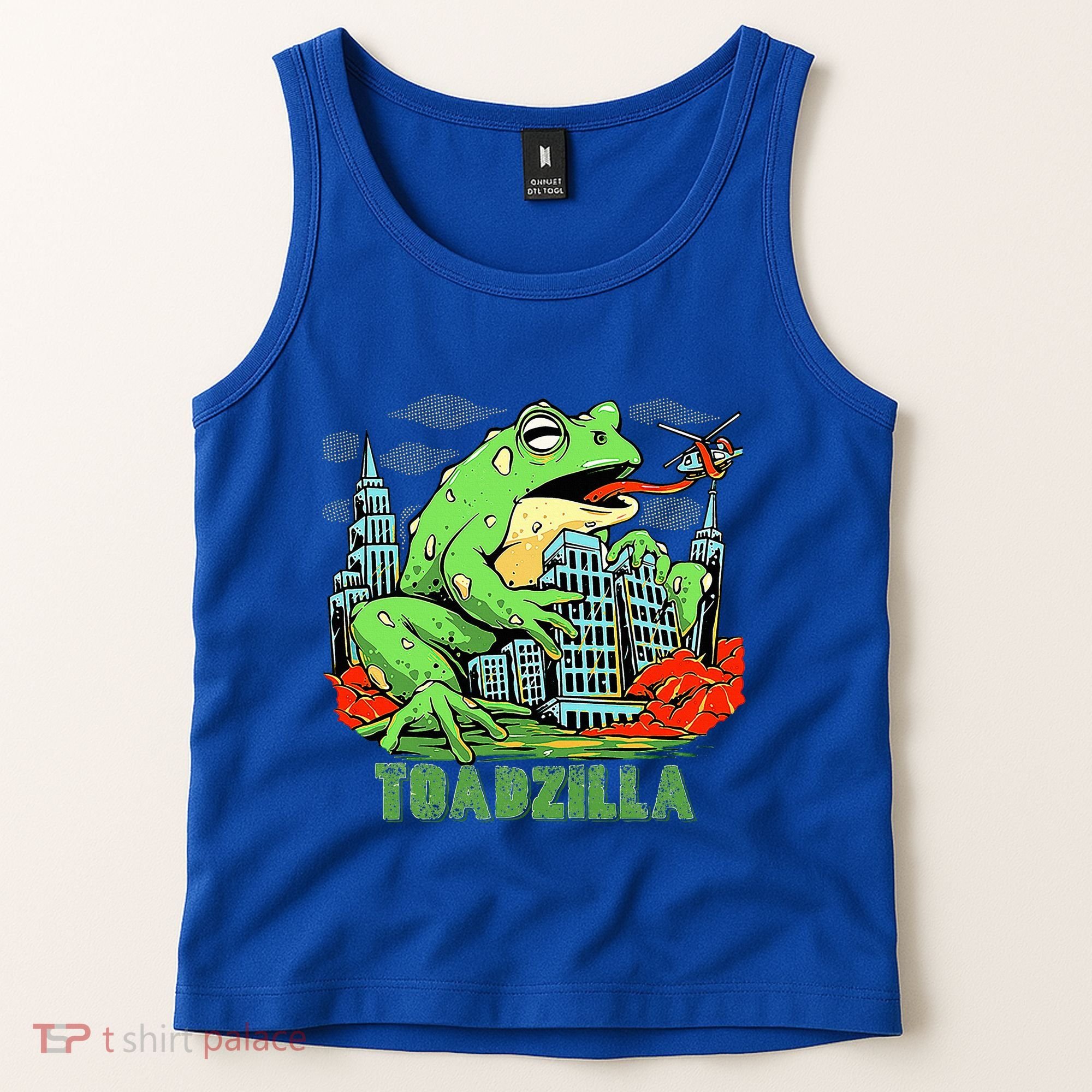 Japanese Toadzilla Monster Frog Attack Tank Top