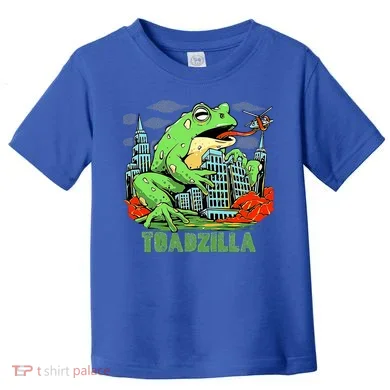Japanese Toadzilla Monster Frog Attack Toddler T-Shirt