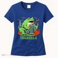 Japanese Toadzilla Monster Frog Attack Women's T-Shirt thumb 0