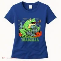 Japanese Toadzilla Monster Frog Attack Women's T-Shirt thumb 0