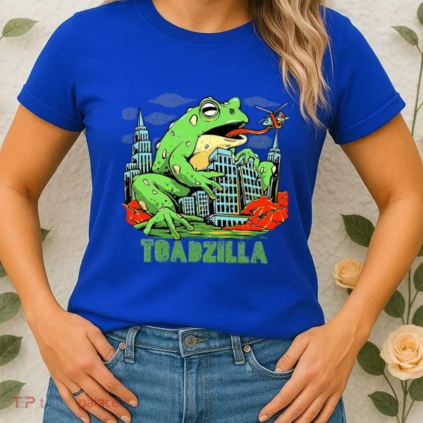 Japanese Toadzilla Monster Frog Attack Women's T-Shirt