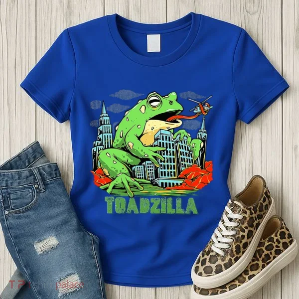 Japanese Toadzilla Monster Frog Attack Women's T-Shirt
