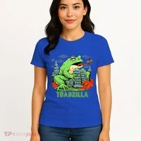 Japanese Toadzilla Monster Frog Attack Women's T-Shirt thumb 4