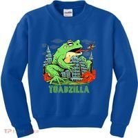 Japanese Toadzilla Monster Frog Attack Kids Sweatshirt thumb 0