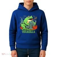 Japanese Toadzilla Monster Frog Attack Kids Hoodie thumb 4