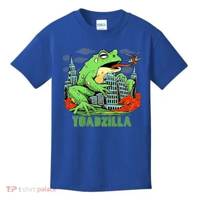 Japanese Toadzilla Monster Frog Attack Kids T-Shirt