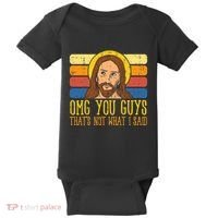 Jesus Thats Not What Said Religious God Christian Baby Bodysuit thumb 0