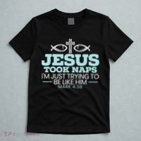 Jesus Took Naps Religious Pastor Bible Scripture Christian T-Shirt thumb 5