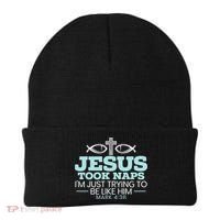 Jesus Took Naps Religious Pastor Bible Scripture Christian Beanie thumb 0