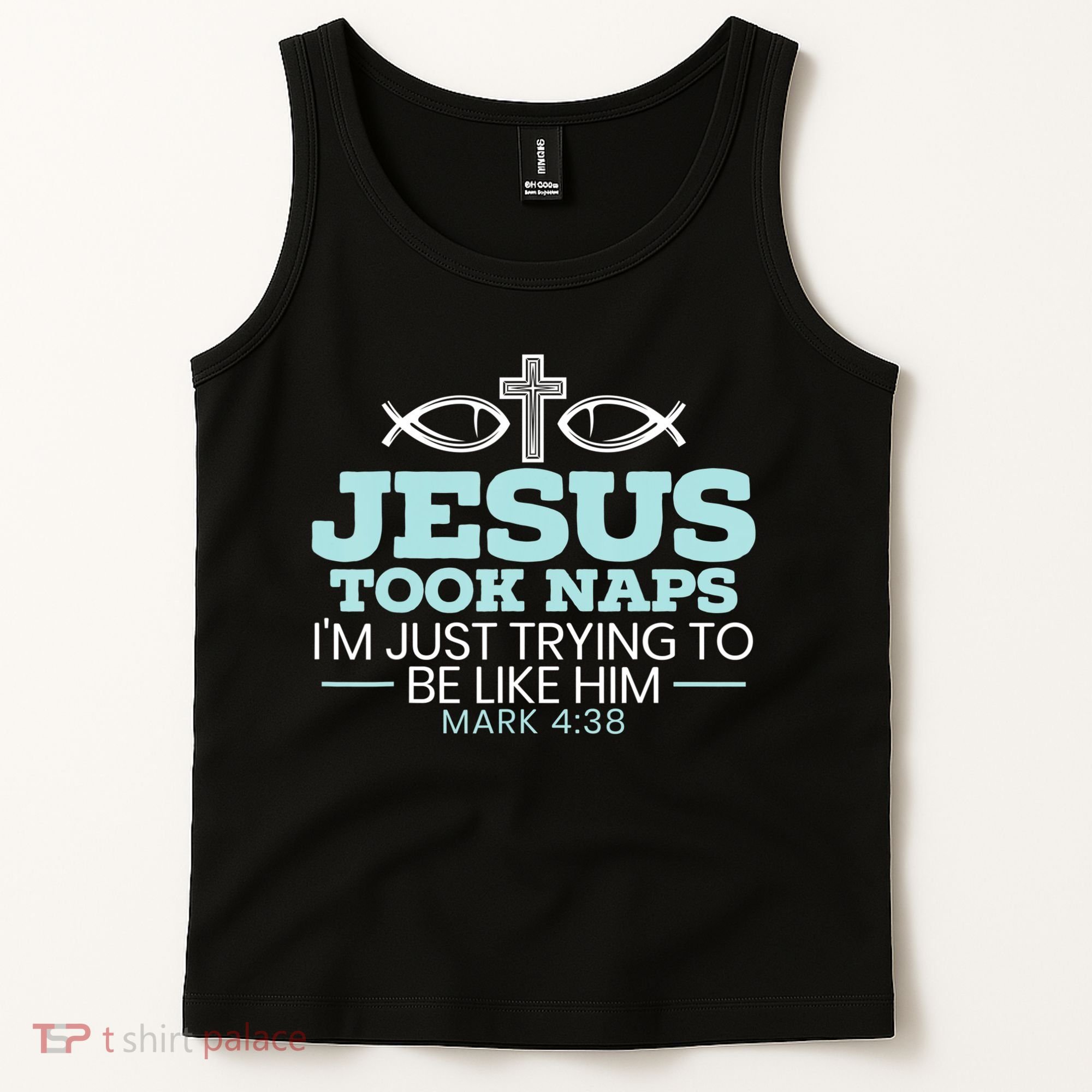 Jesus Took Naps Religious Pastor Bible Scripture Christian Tank Top